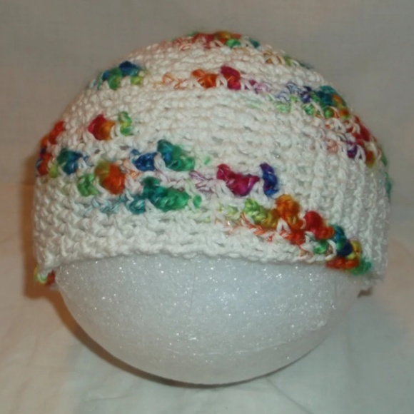 RAINBOW BABY Handmade Crochet Beanie Hat - Picture 2 of 5